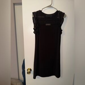 Michael Kors Elegant Black Mini Dress